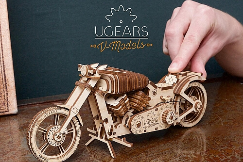 3D-pussel av en motorcykel