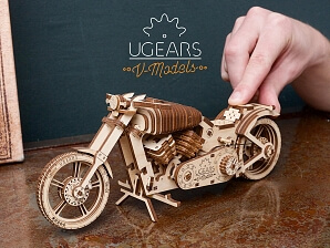 3D-pussel av en motorcykel