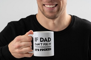 Mugg till pappa - If dad can´t fix it its fucket