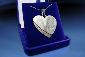 Hjärtformat smycke