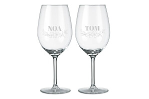 Graverbara vinglas - Noa & Tom