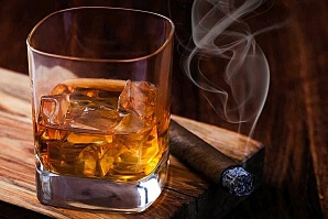 Cigarr- och whiskyprovning