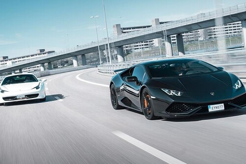 Kör både en Ferrari och en Lamborghini