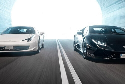 Speedtest - Ferrari och Lamborghini