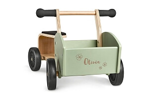 Lådcykel med graverat namn - Olivia